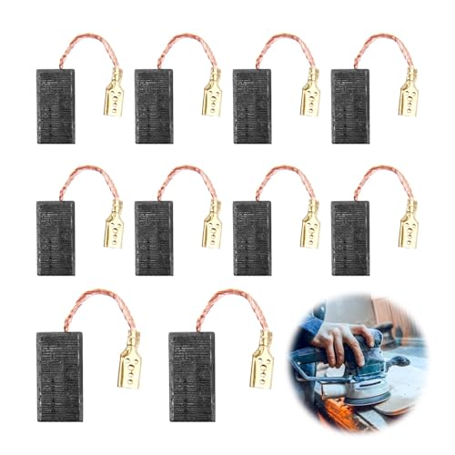 Kohlebürsten Motorkohlen Kohlen Winkelschleifer,10er-Pack Kohlebürsten Ersatz Elektrowerkzeug für S1M-FF03-100A/6-100 A86C Makita-Ersetzt-16 * 8 * 5 * 46mm,Langlebig, Einfache Installation von eModwey