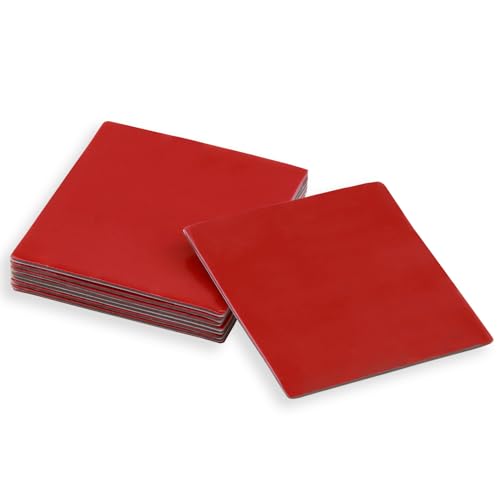 eModwey Oppelseitige Klebepads, Extrastark, Doppelseitig, Selbstklebend, Wasserfest, Hohe Temperaturbeständigkeit, 10St (50mm X 50mm) Klebeband Doppelseitig Klebepads，für Auto, Haus Und Büro von eModwey