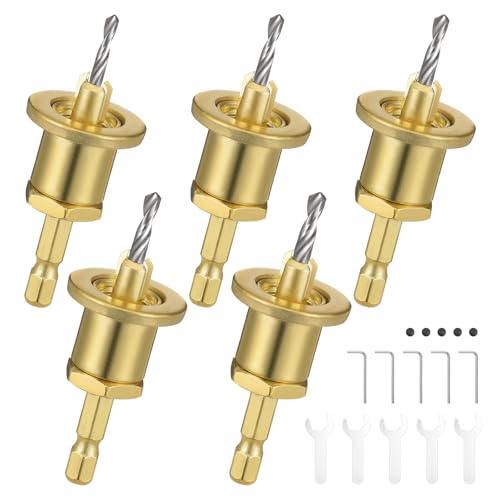 eROOSY 5PCS Senkbohrer mit Tiefenanschlag, 8mm Bohrer mit Senker, Holzbohrer mit Senker für Holzbearbeitung, Kunststoff, Bohren eROOSY 5PCS Senkbohrer mit Tiefenanschlag, 8mm Bohrer mit Senker, Holzbohrer mit Senker für Holzbearbeitung, Kunststoff, Bohren von eROOSY