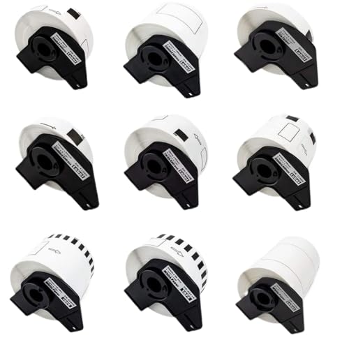 eRgDFS Kompatible Etikettenrollen DK-11209 DK-11208 DK-11241 DK-22205 DK-22210 Kompatibel mit Drucker QL-800 QL-580N QL-700(DK-11209) von eRgDFS