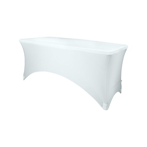 eXpand original Tischhusse, Tischcover weiß - Tisch Husse, Cover als Tischdecke - 140cm bis 160cm - Geschlossen - Stretch eXpand original Tischhusse, Tischcover weiß - Tisch Husse, Cover als Tischdecke - 140cm bis 160cm - Geschlossen - Stretch von eXpand