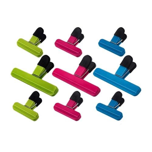 Lebensmittel-Clips,9 Stück Verschluss Verschlußklemmen Kunststoff Tüten-Clips für Küche,Büro,Garage Lebensmittel-Clips,9 Stück Verschluss Verschlußklemmen Kunststoff Tüten-Clips für Küche,Büro,Garage von eaacaa