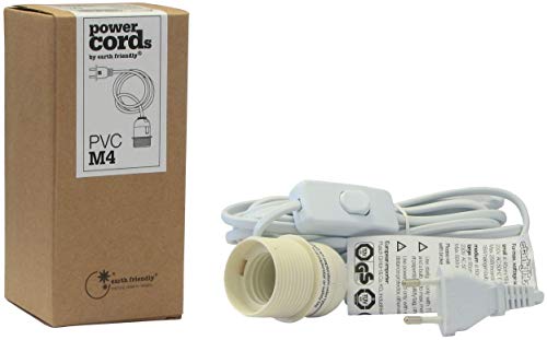 Kabel 4 m weiss m. Schalter u. Stecker Kabel 4 m weiss m. Schalter u. Stecker von earth friendly