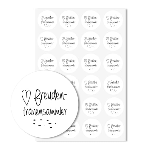 24 Aufkleber Freudentränen-Sammler I dv136 weiß I Ø 4 cm I Set Freudentränen-Sticker Hochzeits-Sticker I Taschentuch Tränen Hochzeit Dekoration 24 Aufkleber Freudentränen-Sammler I dv136 weiß I Ø 4 cm I Set Freudentränen-Sticker Hochzeits-Sticker I Taschentuch Tränen Hochzeit Dekoration von easydruck24de