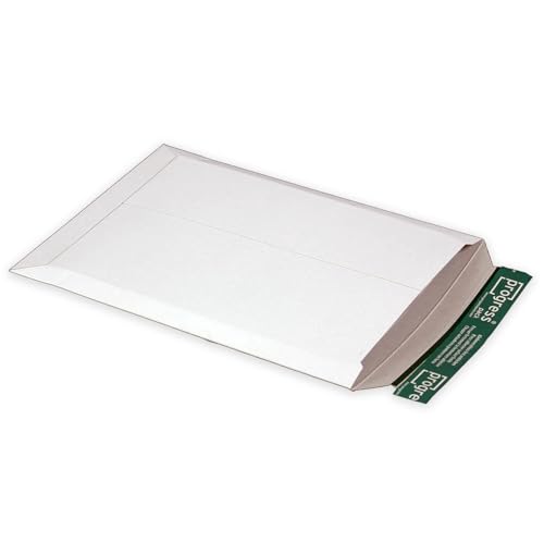 easydruck24 Versandtasche Premium DIN A4+ weiß aus Wellpappe I progressPACK PP V02.04 I 248 x 350 x bis 30 mm I 25-er Pack I az172 von easydruck24de