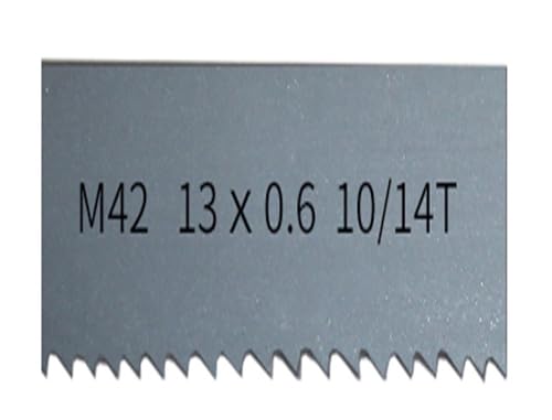 1 STÜCK M42 Bi-Metall-Bandsägeblätter 6 8/12 10/14 14Tpi Bandsägeblatt for Schneiden von Hartholz und Metall von 1710 bis 1840 mm x 13 mm(10/14T*1710MM) von easyhaha
