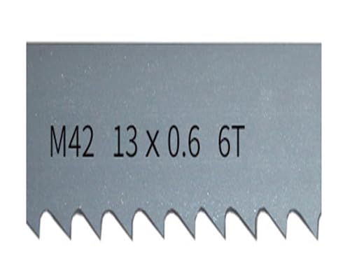 1 STÜCK M42 Bi-Metall-Bandsägeblätter 6 8/12 10/14 14Tpi Bandsägeblatt for Schneiden von Hartholz und Metall von 1710 bis 1840 mm x 13 mm(6T*1750MM) von easyhaha