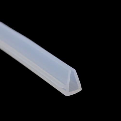 Silikon-Kantenschutz, Dichtungsstreifen, U-Form, Schalldämmung, Anti-Kollision, for Glas, Metall, Holz, Dichtungsstreifen (Color : U-01, Size : 2M) von easyhaha