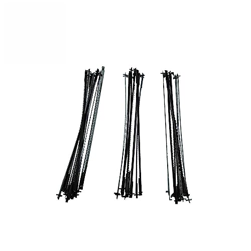 easyhaha 36 Stück 135 mm Pin-End-Dekupiersägeblätter 10/15/18 TPI Hartstahl Holz, Kunststoff und dünne Nichteisenmetalle (Kupfer, Zink, Messing und Aluminium) 135 mm x 2,8 x 0,5 mm Klassisch von easyhaha