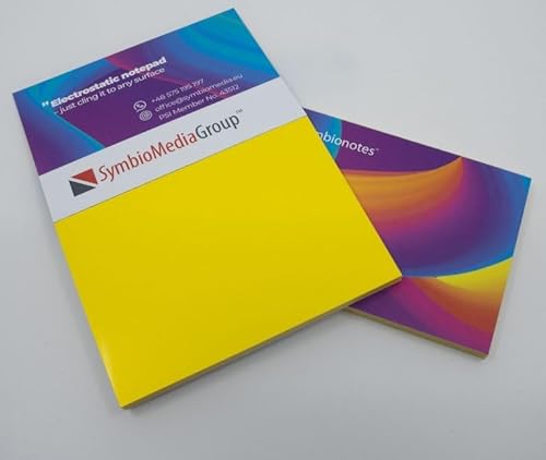Elektrostatisch selbstklebendes Notizpapier | Gelb, 100x190 mm, 100 Blatt Notizbuch | Haftet an allen Oberflächen ohne Magnete, Pins oder Klebstoff | Große Static Sticky Notes Elektrostatisch selbstklebendes Notizpapier | Gelb, 100x190 mm, 100 Blatt Notizbuch | Haftet an allen Oberflächen ohne Magnete, Pins oder Klebstoff | Große Static Sticky Notes von easynotes