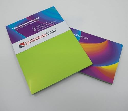 Elektrostatisch selbstklebendes Notizpapier | Grün, 100x190 mm, 100 Blatt Notizbuch | Haftet an allen Oberflächen ohne Magnete, Pins oder Klebstoff | Große Static Sticky Notes Elektrostatisch selbstklebendes Notizpapier | Grün, 100x190 mm, 100 Blatt Notizbuch | Haftet an allen Oberflächen ohne Magnete, Pins oder Klebstoff | Große Static Sticky Notes von easynotes