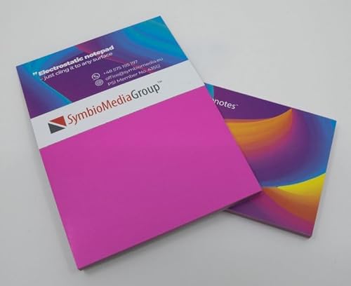 Elektrostatisch selbstklebendes Notizpapier | Rosa, 100x190 mm, 100 Blatt Notizbuch | Haftet an allen Oberflächen ohne Magnete, Pins oder Klebstoff | Große Static Sticky Notes Elektrostatisch selbstklebendes Notizpapier | Rosa, 100x190 mm, 100 Blatt Notizbuch | Haftet an allen Oberflächen ohne Magnete, Pins oder Klebstoff | Große Static Sticky Notes von easynotes