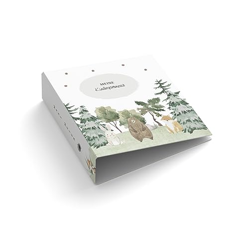 Ringordner mit Wunschtext personalisieren | Meine Kindergartenzeit | Waldtiere # 2 | Mit Griffloch | für DIN A4 | 7,4 cm breit | Ordner Kinder | Wildtiere | Bär Reh Hase Fuchs Ringordner mit Wunschtext personalisieren | Meine Kindergartenzeit | Waldtiere # 2 | Mit Griffloch | für DIN A4 | 7,4 cm breit | Ordner Kinder | Wildtiere | Bär Reh Hase Fuchs von easyprint