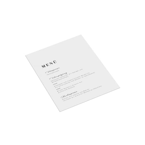 easyprint Menükarten drucken lassen - Design Fancy Ease - DIN A6-1-seitig - Stückzahl wählbar - personalisiert - online anpassen (20 Stück) von easyprint