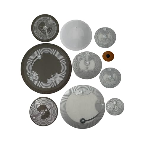 NFC Chips Starterset 10 Stück | NFC Tags Starterkit | NFC Chips in verschiedenen Größen | Probierset | 10 x NFC Sticker | zum Selbstprogrammieren - kompatibel mit allen NFC-Smartphones von ebets