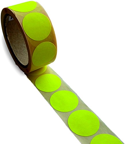 Markierungspunkte, leuchtgelb, 500 Stück auf Rolle, 40 mm Durchm. / Klebepunkte/Haftetiketten Markierungspunkte, leuchtgelb, 500 Stück auf Rolle, 40 mm Durchm. / Klebepunkte/Haftetiketten von ebs Versand