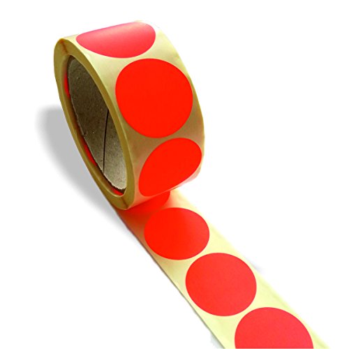 Markierungspunkte, leuchtrot, 500 Stück auf Rolle, 40 mm Durchm. / Klebepunkte/Haftetiketten, rot, Leuchtfarbe, leuchtend, runde Aufkleber, Punkte, Etiketten Markierungspunkte, leuchtrot, 500 Stück auf Rolle, 40 mm Durchm. / Klebepunkte/Haftetiketten, rot, Leuchtfarbe, leuchtend, runde Aufkleber, Punkte, Etiketten von ebs Versand
