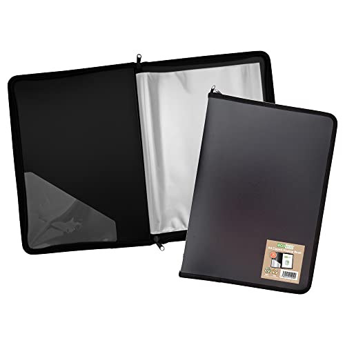 Eco-Eco eco091 Präsentationsblock, A3, 50% recycelt, 30 Fächer, Schwarz, Reißverschluss, Aktenordner, Kunstwerk-Portfolio mit Kunststoffhüllen, Schwarz Eco-Eco eco091 Präsentationsblock, A3, 50% recycelt, 30 Fächer, Schwarz, Reißverschluss, Aktenordner, Kunstwerk-Portfolio mit Kunststoffhüllen, Schwarz von eco-eco