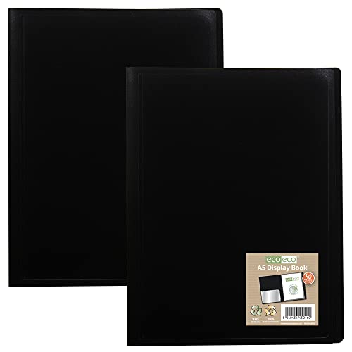 eco-eco eco016 x 2, A5, 100% recycelt, 40 Fächer, flexibler Einband, Schwarz eco-eco eco016 x 2, A5, 100% recycelt, 40 Fächer, flexibler Einband, Schwarz von eco-eco