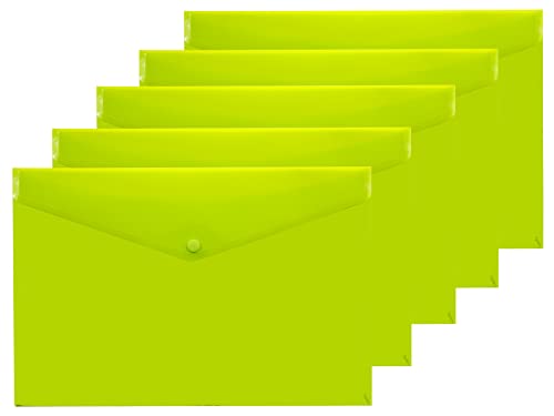 eco-eco eco035GREEN Dokumentenmappe mit Druckknopf, A4+, 50% recycelt, transparent, Kunststoff, Grün, 5 Stück eco-eco eco035GREEN Dokumentenmappe mit Druckknopf, A4+, 50% recycelt, transparent, Kunststoff, Grün, 5 Stück von eco-eco
