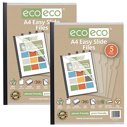 eco-eco eco051x2 Dokumentenmappen, A4, 50% recycelt, 10 Stück von eco-eco