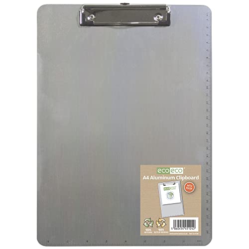 eco-eco eco124 Klemmbrett aus Aluminium mit niedrigem Profil, Metallclip und Maßen, A4 eco-eco eco124 Klemmbrett aus Aluminium mit niedrigem Profil, Metallclip und Maßen, A4 von eco-eco