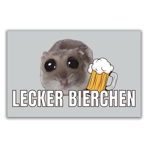 50x Lecker Bierchen Malle Sticker | in Top-Qualität mit UV-Beschichtung | Malle Aufkleber Saufen Party Schützenfest Bier Festival Dorfkind lustig Oktoberfest lecker Bierchen Feier Malle JGA von ecomq