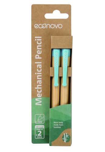econovo Druckbleistift Drehbleistift 0,7mm / 2 Stück/Automatische 100% biologisch abbaubarer Bambus Mechanische Stifte/Loch zum Aufhängen Blister econovo Druckbleistift Drehbleistift 0,7mm / 2 Stück/Automatische 100% biologisch abbaubarer Bambus Mechanische Stifte/Loch zum Aufhängen Blister von econovo