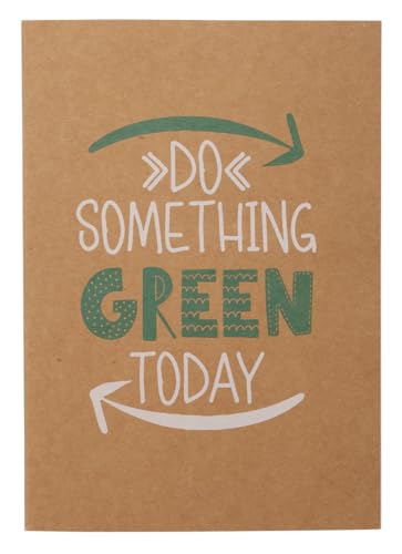 econovo Schulheft Notizbuch A5 / 100% Recyclingpapier/ 70gsm, 32 Blatt/ 1 Stück Braun/Kraft Cover Notizheft mit 32 Blatt, Heft für Büro und Schule/Tagebuch Schreibblock Notizblock Noitzheft Business von econovo