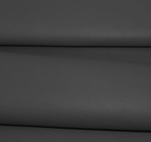 econuk - Kunstleder Anthrazit 140 cm x 50 cm, Polsterstoff, Hergestellt in Europa, Weich für Bastelarbeiten, Möbel, Sofa, Sitz, Stuhl, Taschen (Anthrazit) von econuk