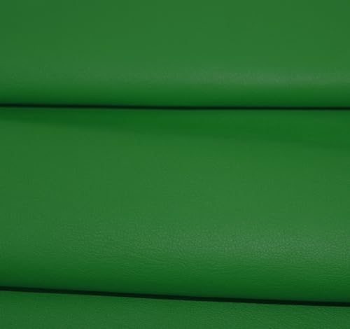 econuk - Kunstleder Grün 140 cm x 50 cm, Polsterstoff, Hergestellt in Europa, Weich für Bastelarbeiten, Möbel, Sofa, Sitz, Stuhl, Taschen (Grün) von econuk
