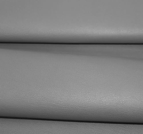 econuk - Kunstleder Grau 140 cm x 50 cm, Polsterstoff, Weich für Bastelarbeiten, Möbel, Sofa, Sitz, Stuhl, Taschen von econuk