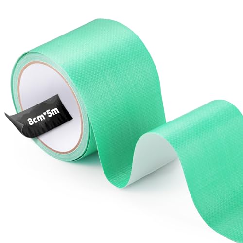 ecooe PE Planenband, Reparaturklebeband 5M x 8CM, Wasserdichtes Klebeband für Zelt, Sonnenschirms, Pavillon, Plane, lkw abdeckplane, Markise, Awning, Zelt Reparaturband Grün von ecooe