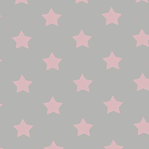 Wachstuch Tischdecke Stern rosa (5,99€/Meter) abwaschbar glatt Breite:140cm Länge:100cm von ecosoul