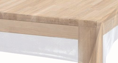 ecosoul Schutztischdecke Cristal Clear (6,50€/Meter) Wachstuch dick transparent Stärke: 200µ Breite:140cm Länge:140cm von ecosoul