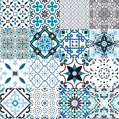 ecosoul Wachstuchtischdecke Squares Blue Fliesenmuster Kachel blau grau weiß Schutzdecke Meterware Breite:140cm Länge:130cm ecosoul Wachstuchtischdecke Squares Blue Fliesenmuster Kachel blau grau weiß Schutzdecke Meterware Breite:140cm Länge:130cm von ecosoul