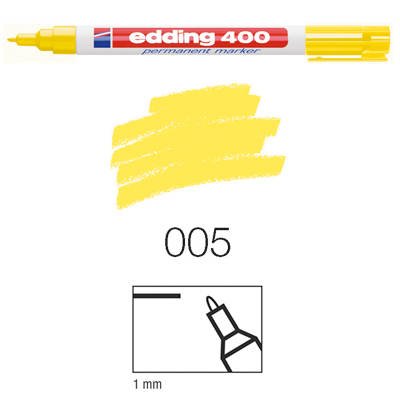 CREATIV DISCOUNT Edding 400 permanent marker,1mm-Rundspitze,gelb [Spielzeug] von edding