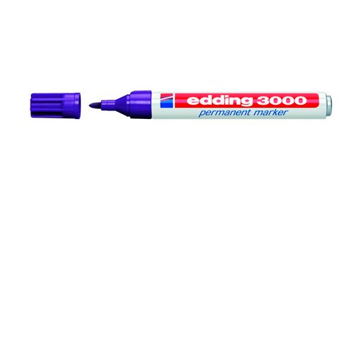 EDDING 3000 Marcador permanente punta redonda 1.5-3mm violeta 3000-08 EDDING 3000 Marcador permanente punta redonda 1.5-3mm violeta 3000-08 von edding