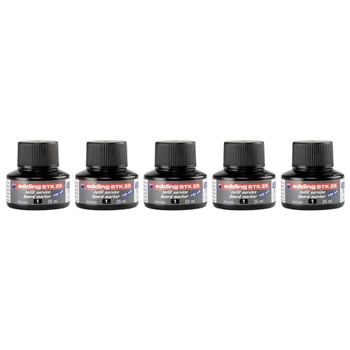 EDDING 5 Nachfülltinten BTK25 ml pro Capilarität für Whiteboard-Marker, Schwarz EDDING 5 Nachfülltinten BTK25 ml pro Capilarität für Whiteboard-Marker, Schwarz von edding