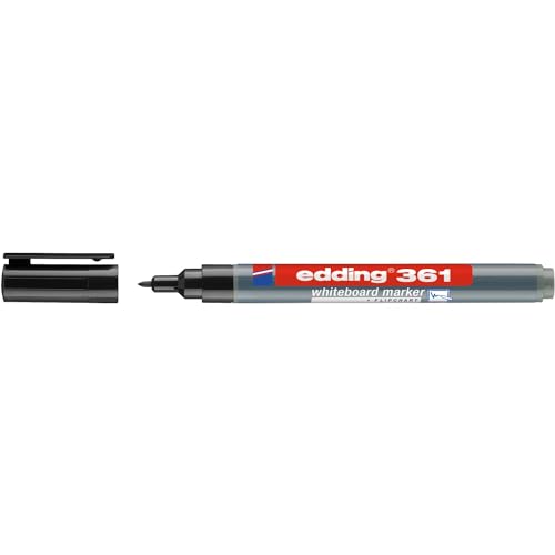 Edding 10 Stück Marker für Whiteboards 361 schwarz feine Spitze 1 mm Edding 10 Stück Marker für Whiteboards 361 schwarz feine Spitze 1 mm von edding