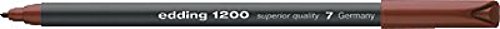 Edding 1200 braun Ende – Kugelschreiber dünner (braun, schwarz, braun, Kunststoff) von edding