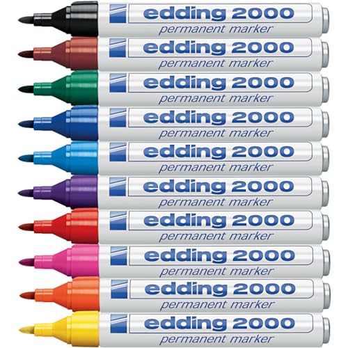 Edding 2000 C Permanentmarker, (10 Stück) von edding