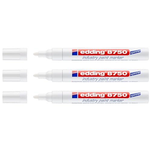 edding 3 Stück 8750 Marker für Industrie, Weiß, 2-4 mm edding 3 Stück 8750 Marker für Industrie, Weiß, 2-4 mm von edding
