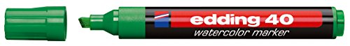 Edding 40 Filzstifte mit Keilspitze, 2-5 mm, Grün Edding 40 Filzstifte mit Keilspitze, 2-5 mm, Grün von edding