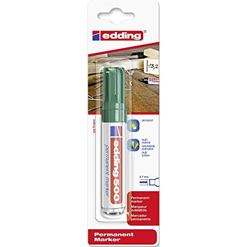edding 500 Permanentmarker - grün - 1 Stift - Keil-Spitze 2-7 mm - wasserfest, schnell-trocknend - wischfest - für Karton, Kunststoff, Holz, Metall, Glas edding 500 Permanentmarker - grün - 1 Stift - Keil-Spitze 2-7 mm - wasserfest, schnell-trocknend - wischfest - für Karton, Kunststoff, Holz, Metall, Glas von edding