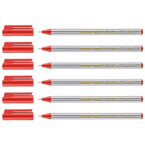 Edding 6 Fineliner 89 Office Liner, 0,3 mm, Rot Edding 6 Fineliner 89 Office Liner, 0,3 mm, Rot von edding