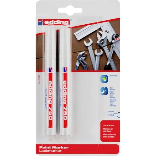 edding 750 Paint Marker 4-750-2-3049 Lackmarker Weiß, Weiß 2 mm, 4 mm edding 750 Paint Marker 4-750-2-3049 Lackmarker Weiß, Weiß 2 mm, 4 mm von edding