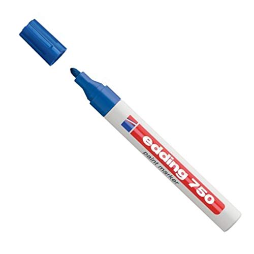 Edding 750 Paint Marker Bullet Tip 2-4mm Blue Ref 4-750003 [Pack 10] von edding