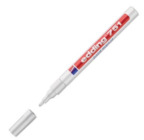 Edding 751 Paint Marker Fine Bullet Tip 1-2mm White Ref 4-751049 [Pack 10] von edding
