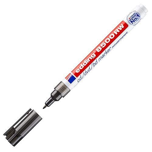 Edding CD-Marker 8500 RW fr non-permanente Beschriftung, Strichst„rke ca. 1 mm - schwarz Edding CD-Marker 8500 RW fr non-permanente Beschriftung, Strichst„rke ca. 1 mm - schwarz von edding